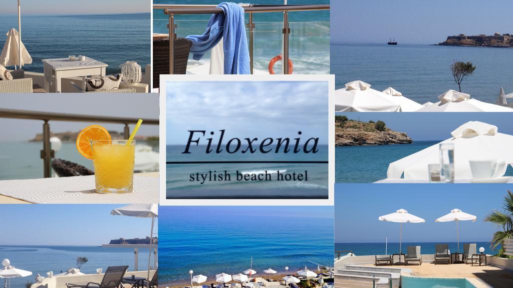 Filoxenia Beach Hotel Rethymno Exteriör bild